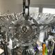 Bohemian crystal basket chandelier