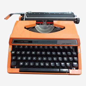 Machine à écrire Silver Reed 280 orange contrôlée ruban Ok