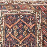 Old Persian rug 19th century handmade 118 X 215 cm