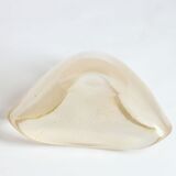 Triangular gold flecked Murano glass vide-poche bowl, Italy 1970s.