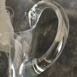 Pitcher - Napoleon III - 1/2 crystal blown and engraved with volutes