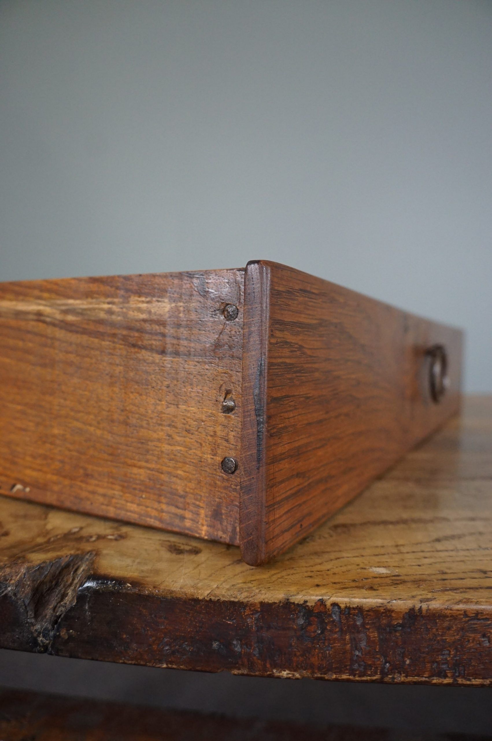 French farmhouse oak dining table circa 1880