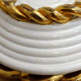 Woven coupe plate 1950s by E. Tessier