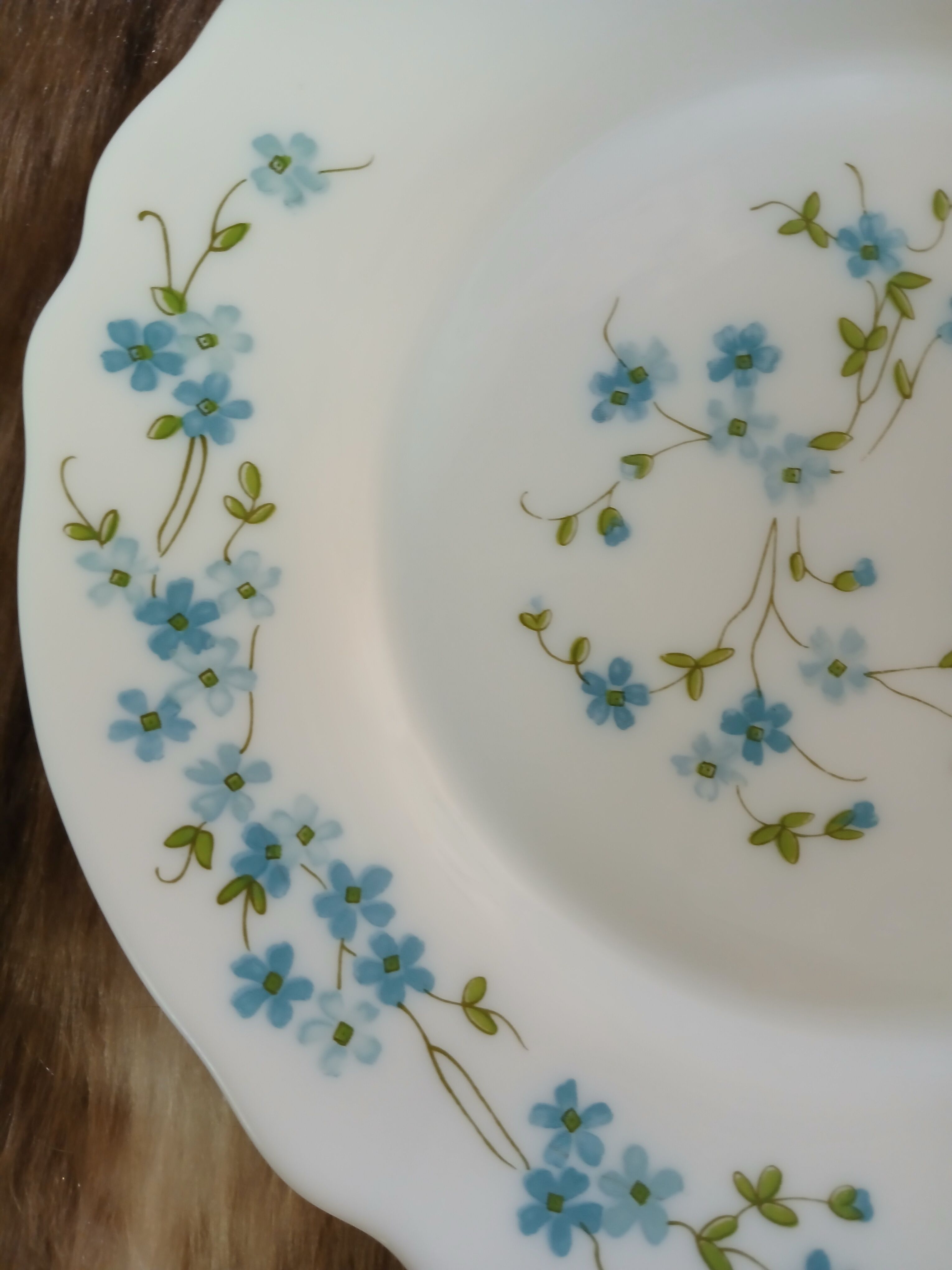 11 vintage dessert plates in Arcopal