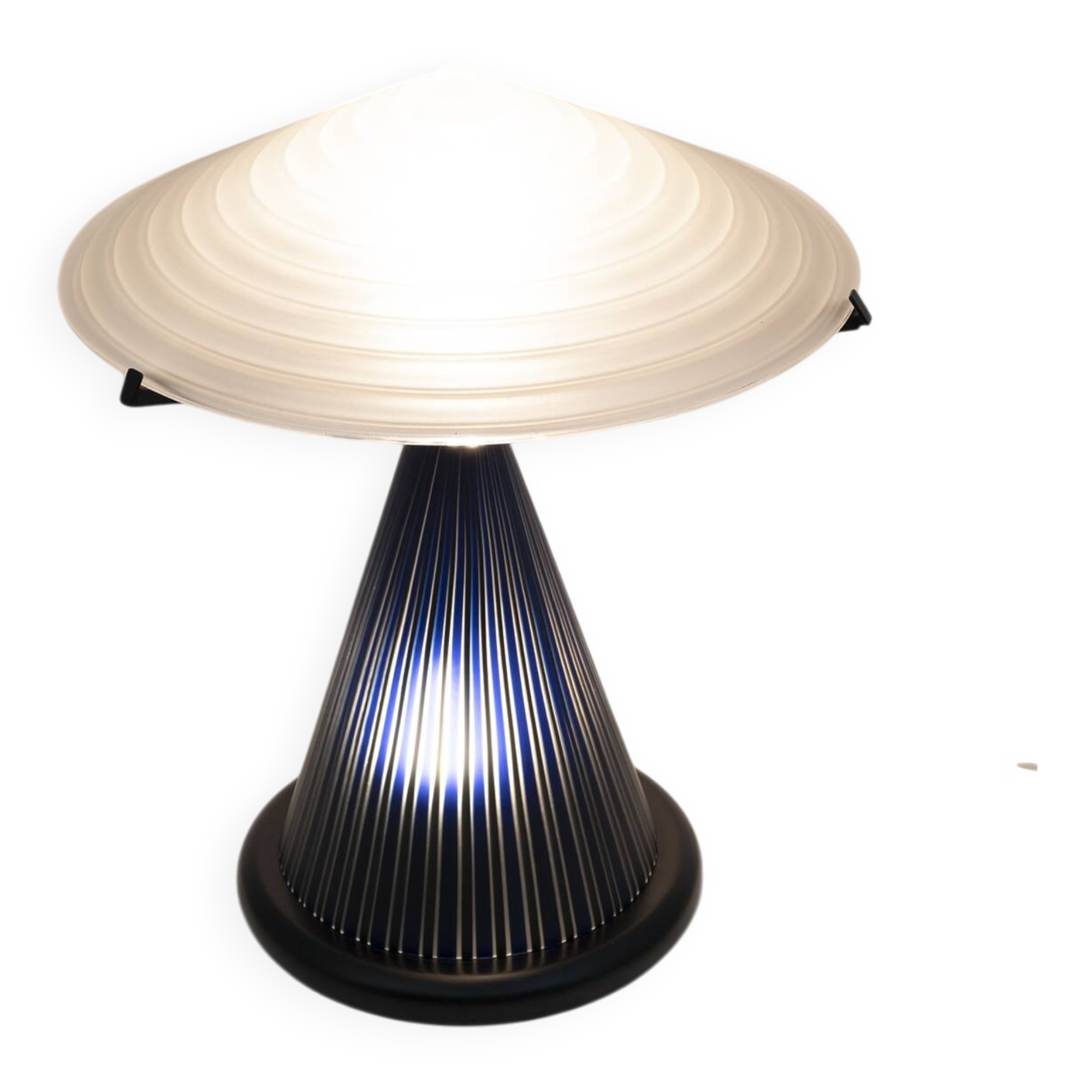 Post Modern Italian Murano Glass Mushroom Table Lamp, 1980s