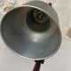Lampe articulée en bois et métal vintage
