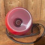Vintage red opaline pendant light