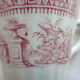 Cup and saucer Lunéville model Lace, in pink
