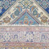Tapis d'orient fait main vintage persan ancien Melayer 216 X 130