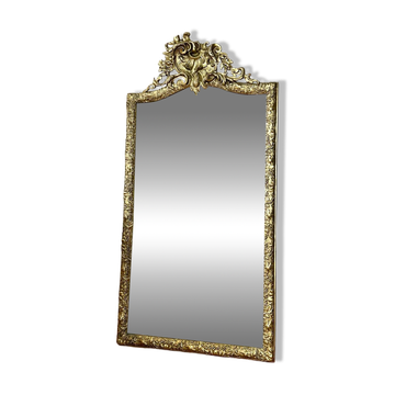 Miroir ancien doré Napoléon III