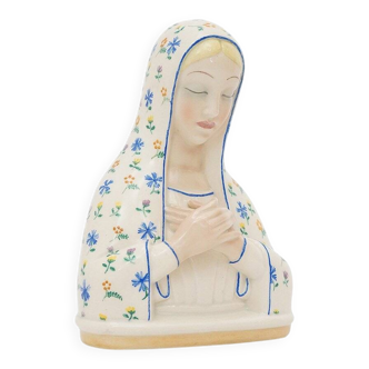 Ceramic sculpture of the Madonna by Pietro Spertini for Lenci, 1930s.