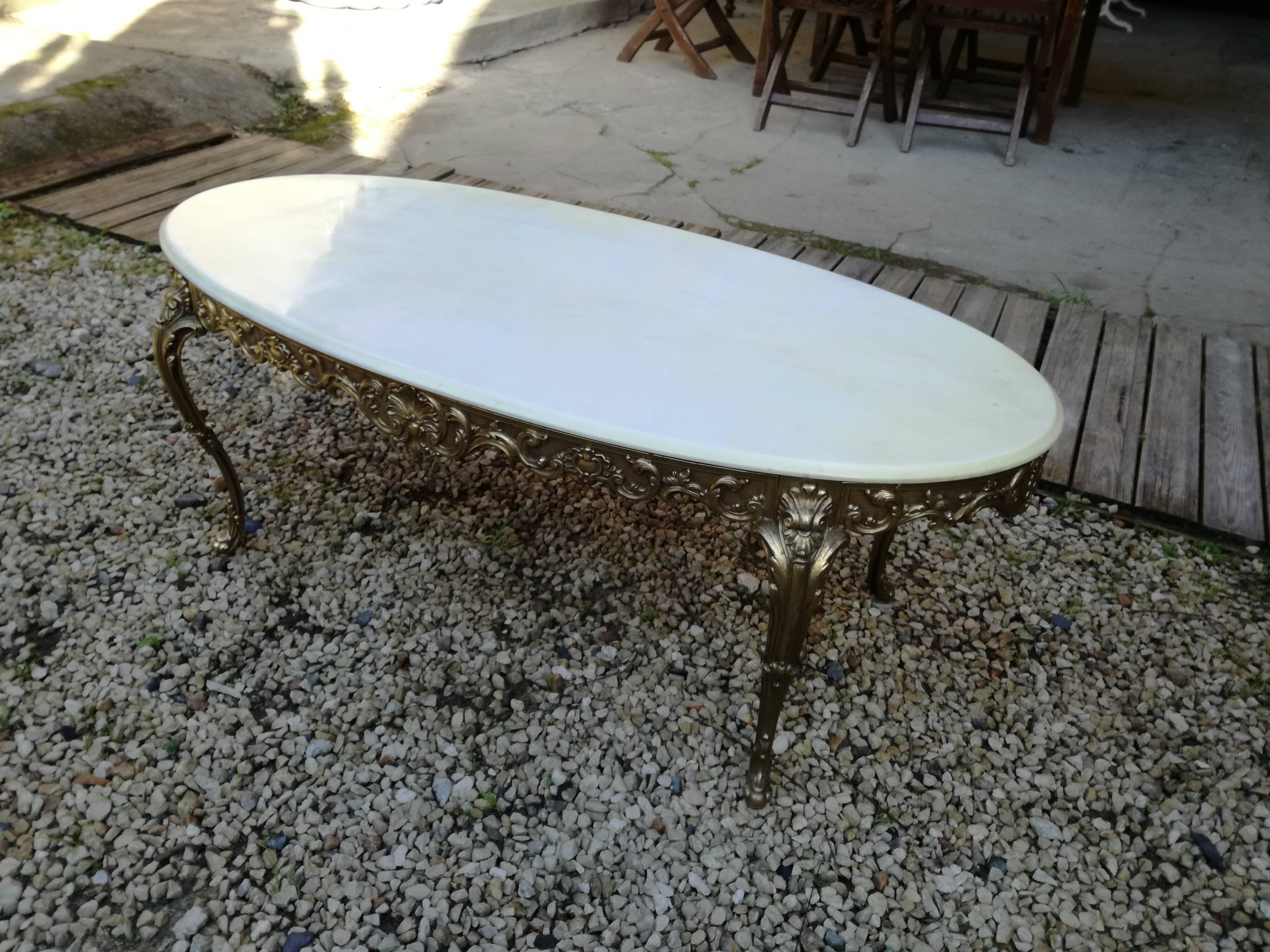 Louis XV mabre coffee table