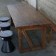 Solid oak farmhouse table