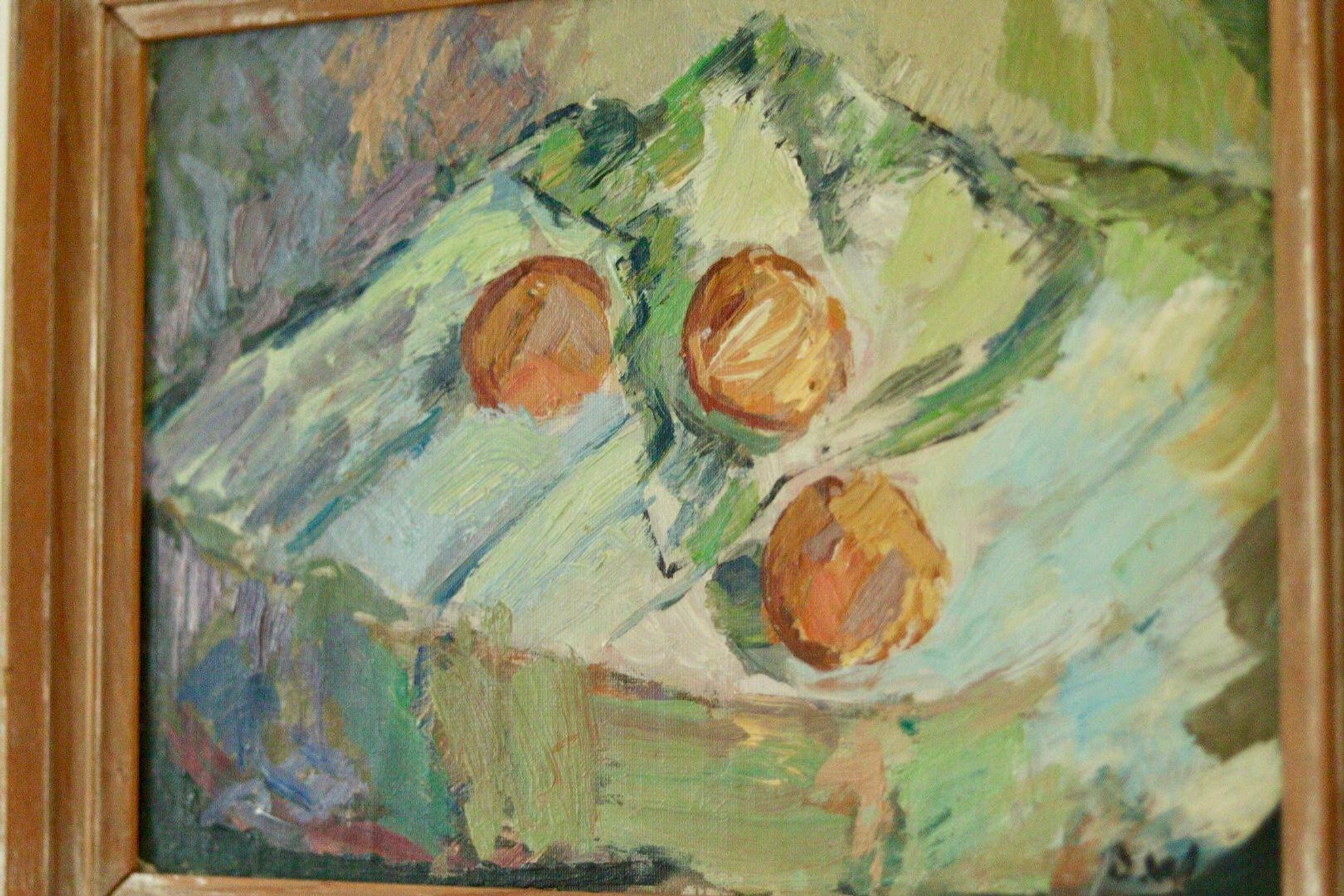"Still Life with Fruits on a Table" by Bertil Wallman