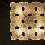 Vintage Sculptural Glass Pendant Lamp by Kamenický Šenov, 1970s