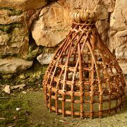 Small rattan pendant, handmade, 17x21cm
