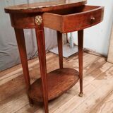 Oval side table