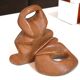 Abstract wooden sculpture, 60s