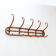 Curved wooden wall coat rack - Early 20th century