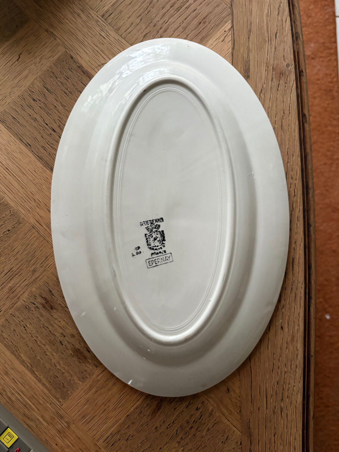 Oval plate Sarreguemines & Digoin