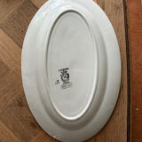 Oval plate Sarreguemines & Digoin
