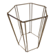 Guéridon en métal et verre fumé année 70