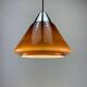 Brown glass pendant by Hustadt Leuchten, 1960