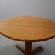 Scandinavian solid pine extendable dining table