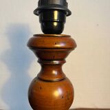 Solid wood table lamp base from the 80s