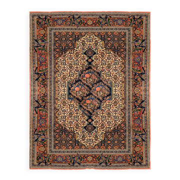 Ancient Oriental Carpet Senneh Iran: 190x290 cm Persian Kurdistan