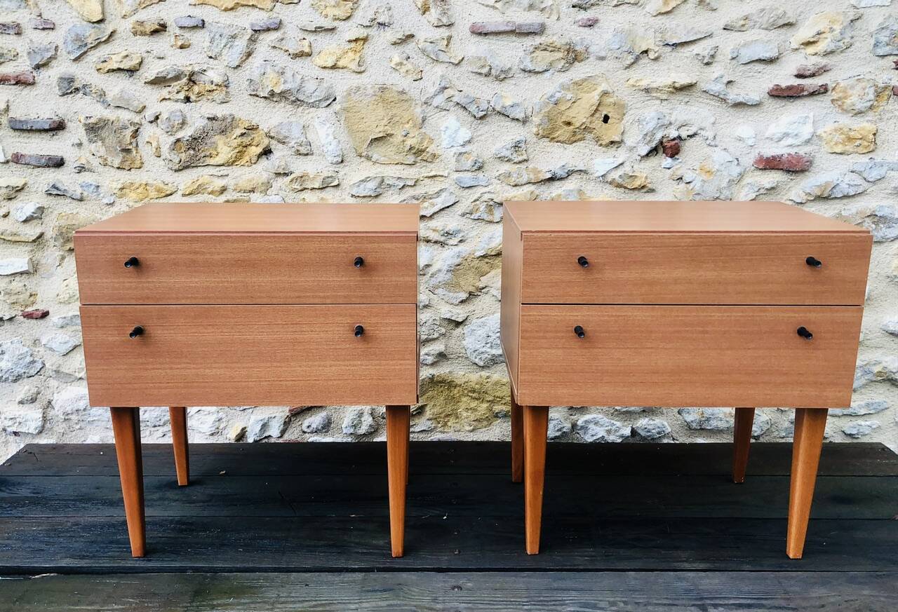 Pair of vintage bedside tables Circa 60's/70's