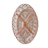 Serviteur en verre rose