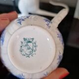 Tasse ancienne porcelaine de Sarreguemines fleurs vintage