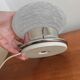 Vintage Space Age Mushroom Lamp – Textured Glass & Chrome (1970s)