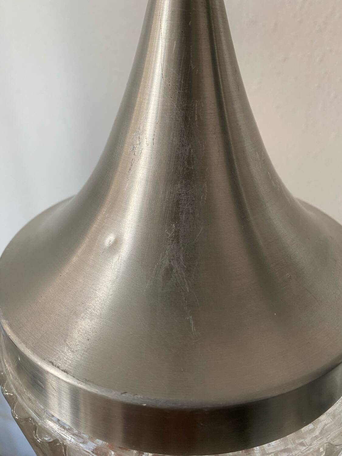 Scandinavian vintage bubble glass tulip pendant light