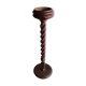 Candlestick / Bolster / Old plant holder in turned wood