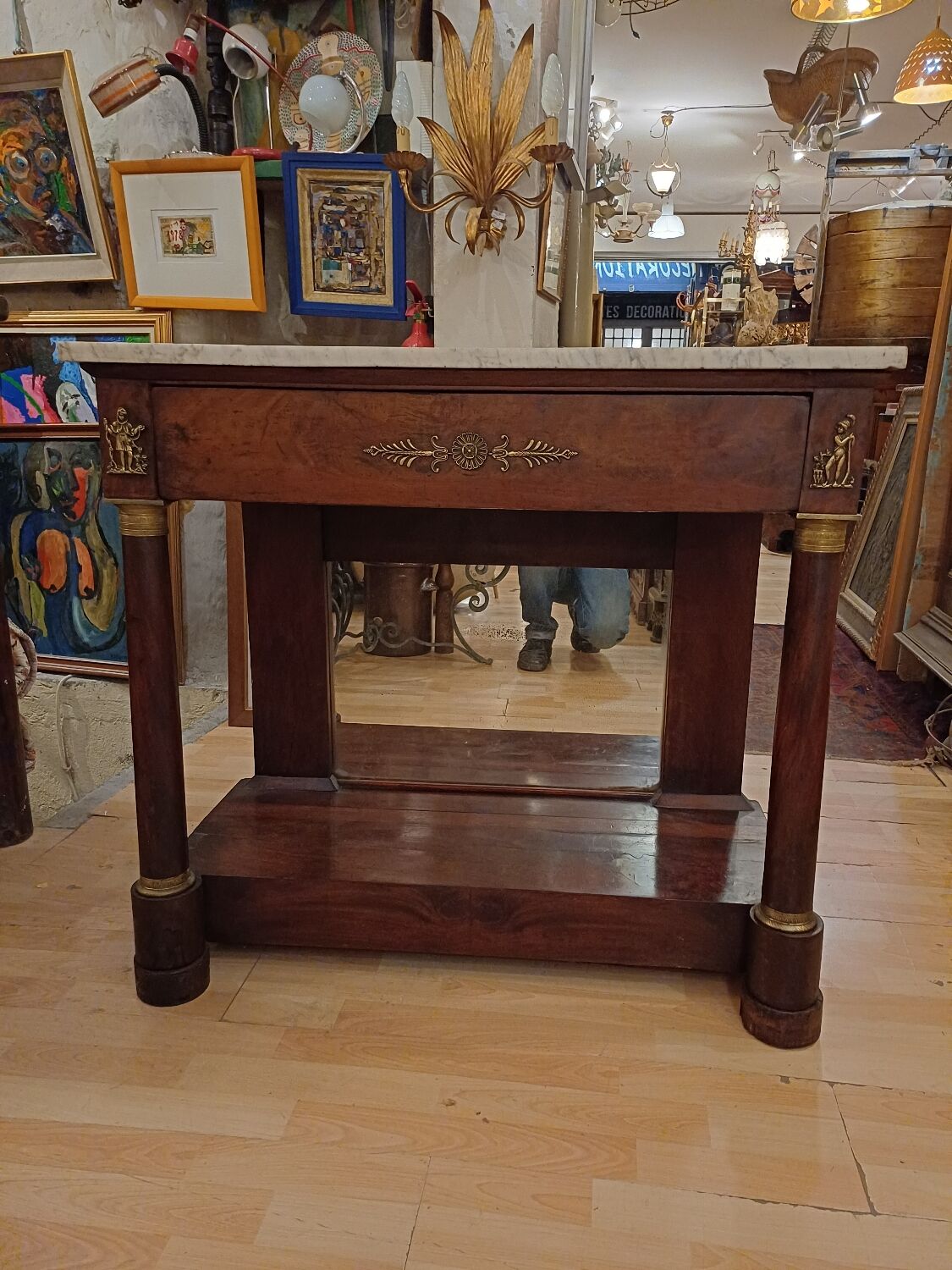 Empire period console, early 19th century