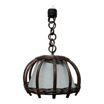 Suspension bambou 1960 vintage