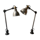 Lot of 2 old “Gras Ravel” wall lights no. 304