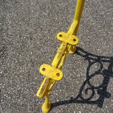 Pair of cast iron garden bench posts circa 1930