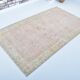 Tapis floral turc beige et rose sku 3221