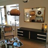 Vintage metallic sideboard in the Bauhaus style of the 70s