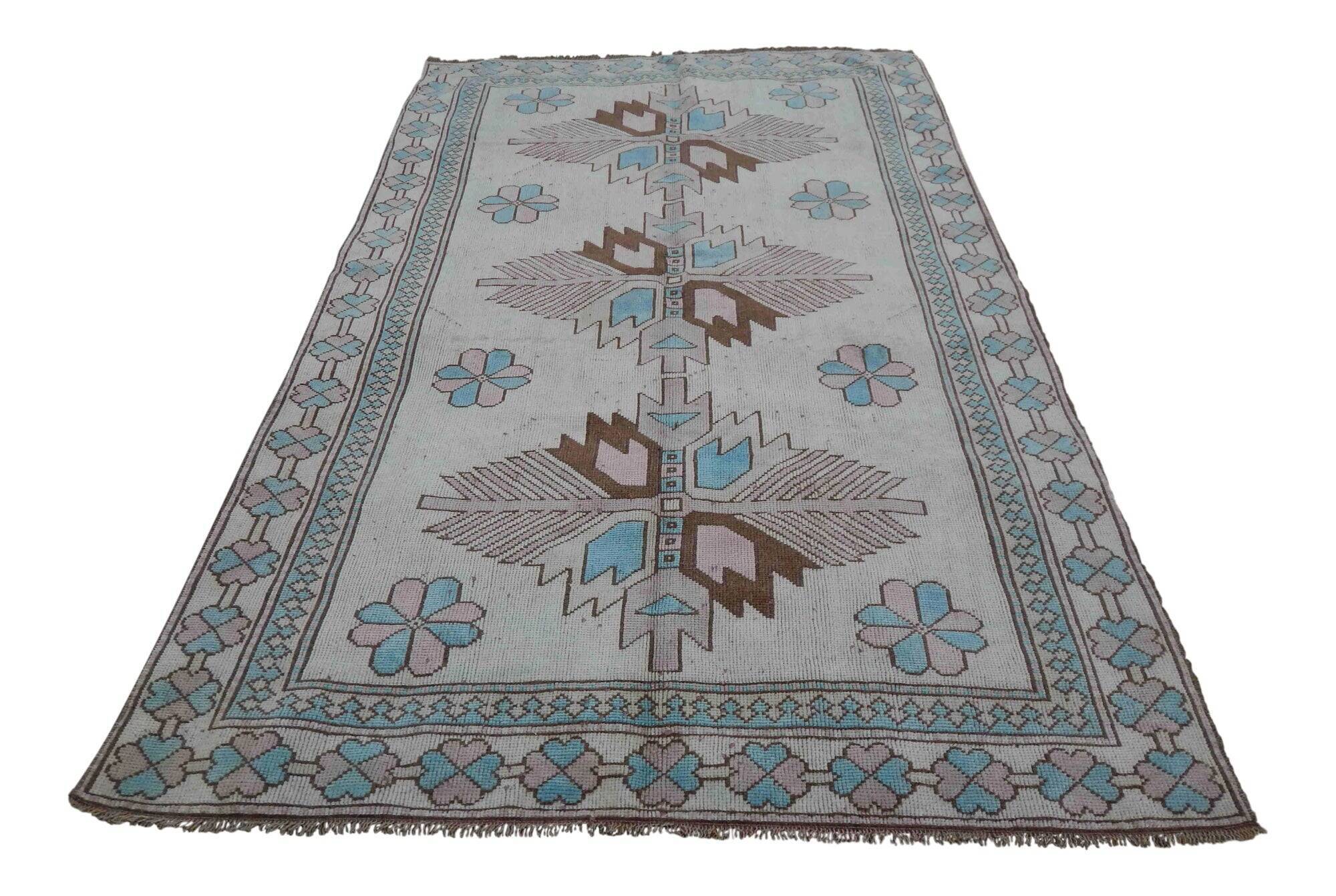 Vintage Turkish hallway rug 151x238 cm