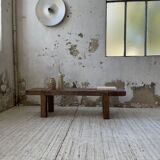 Brutalist workbench solid cherry coffee table