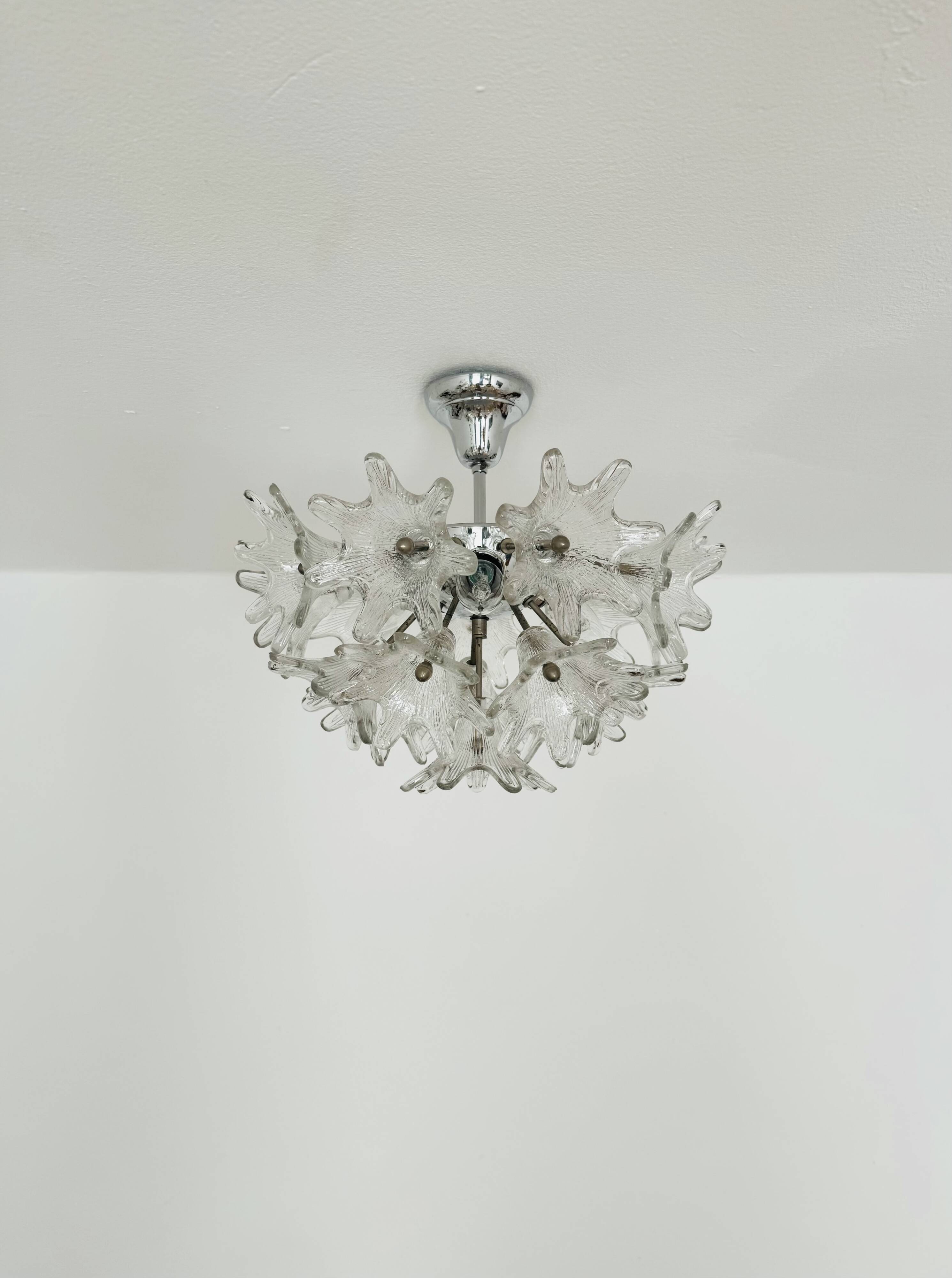 Lustre en verre de Murano par Paolo Venini pour VeArt