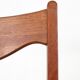 Ensemble de 6 chaises Glyngøre / Arne Wahl Iversen “GS 60” / teck / corde à papier / années 1960 / années 1970