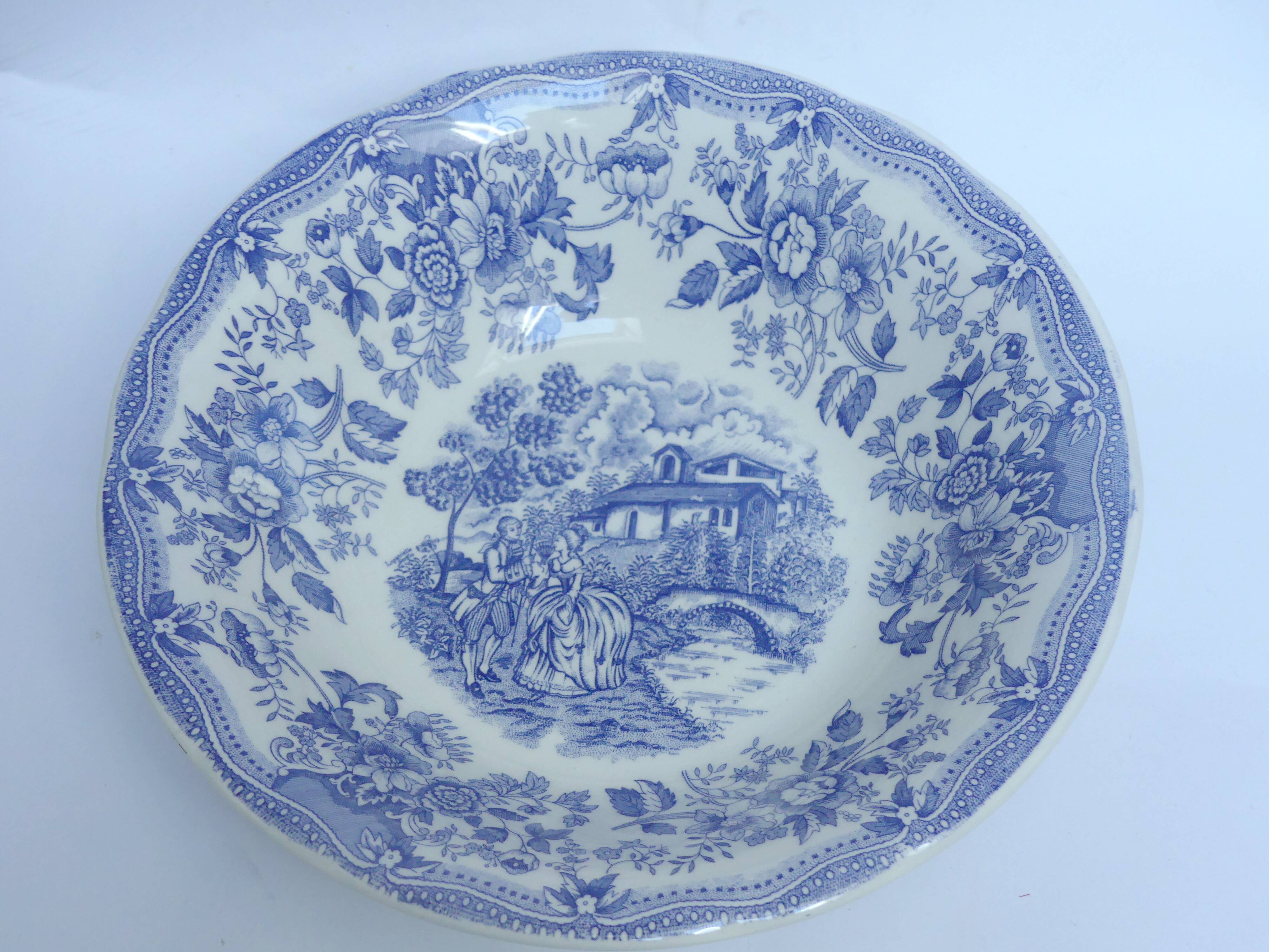 Ironstone tableware earthenware salad bowl