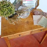 Table de ferme à double tiroir