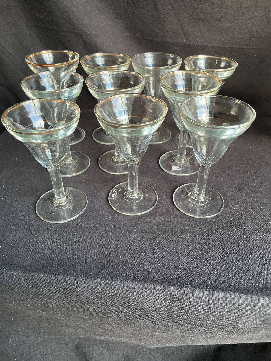 10 40s bistro glasses