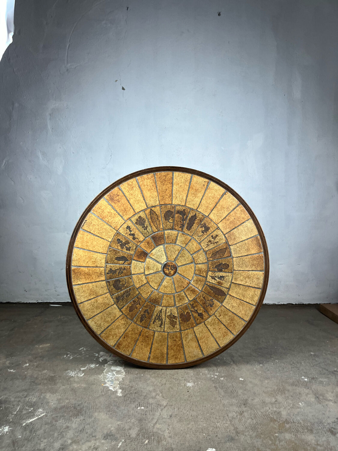 Coffee table Roger Capron herbarium